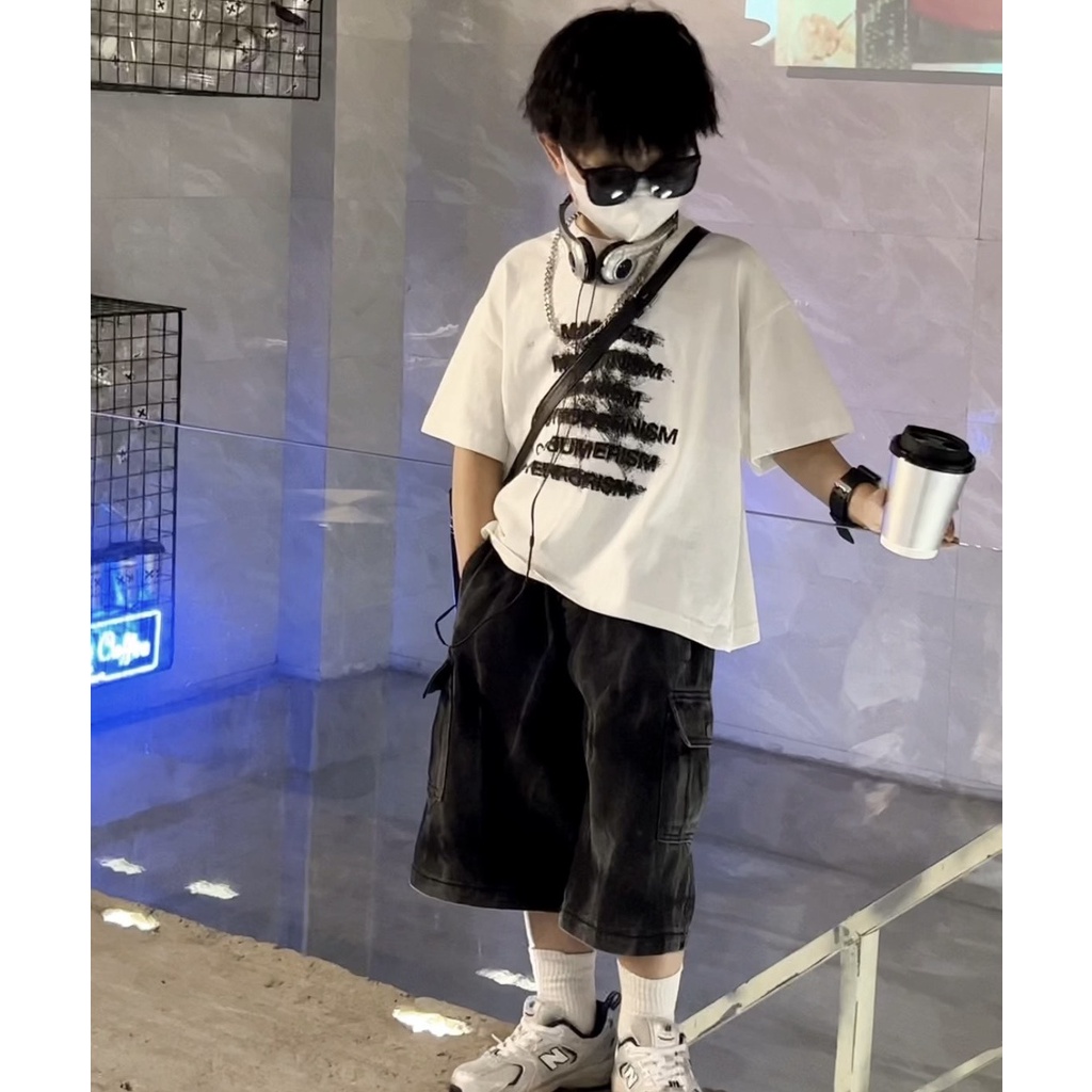 Áo Phông Phong Cách Cá Tính Chất Liệu Cotton Mềm Mại Cho Bé Trai  ACX2303