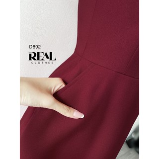 Đầm đi tiệc tôn dáng annie đỏ_REAL
