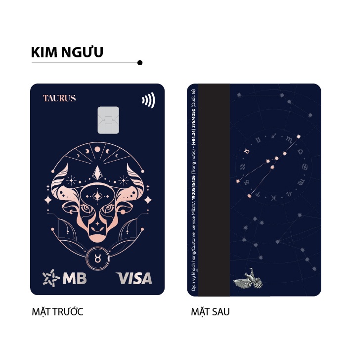 Thẻ rút tiền đa năng MB Bank Hi Collection - Thẻ 12 Cung Hoàng Đạo