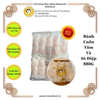 [BÁN CHẠY] Bánh Cuốn Hải Sản nhân tôm và sò điệp tươi tặng kèm tương chấm  - nhãn hiệu Bamboo