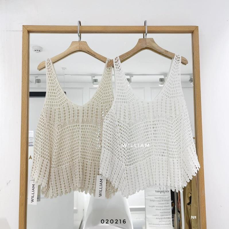 SET ÁO KHOÁC + BRA + SHORTS LEN MÓC HOẠ TIẾT ĐI BIỂN / ÁO BRA LẺ / ÁO LƯỚI BA LỖ vani