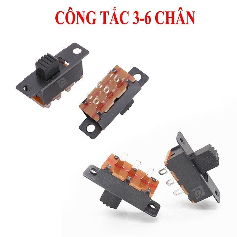 Công Tắc Trượt 3 Chân Và  6 Chân