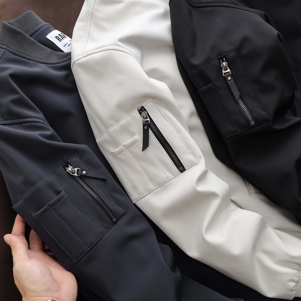 Áo khoác bomber nam RAFOZ basic 3M - 220228 vải dù dày dặn đứng form