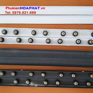 Bộ khung 2 thanh nhôm lưới an toàn, đầy đủ bi cáp, ốp che sẵn lắp đặt