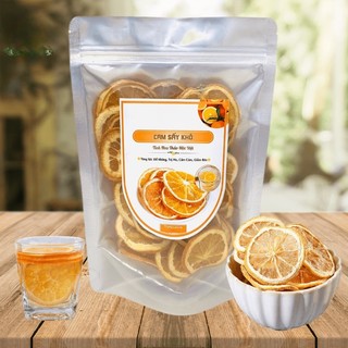 Cam thái lát sấy khô 100gr trà cam vàng khô tự nhiên thơm ngon trà detox hoa quả