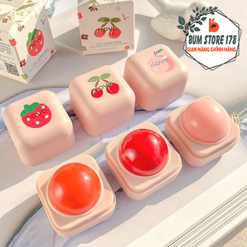 Son dưỡng làm hồng môi NOVO làm đôi môi căng mọng mịn màng, Dưỡng môi hồng tự nhiên giúp cải thiện làn môi khô nứt