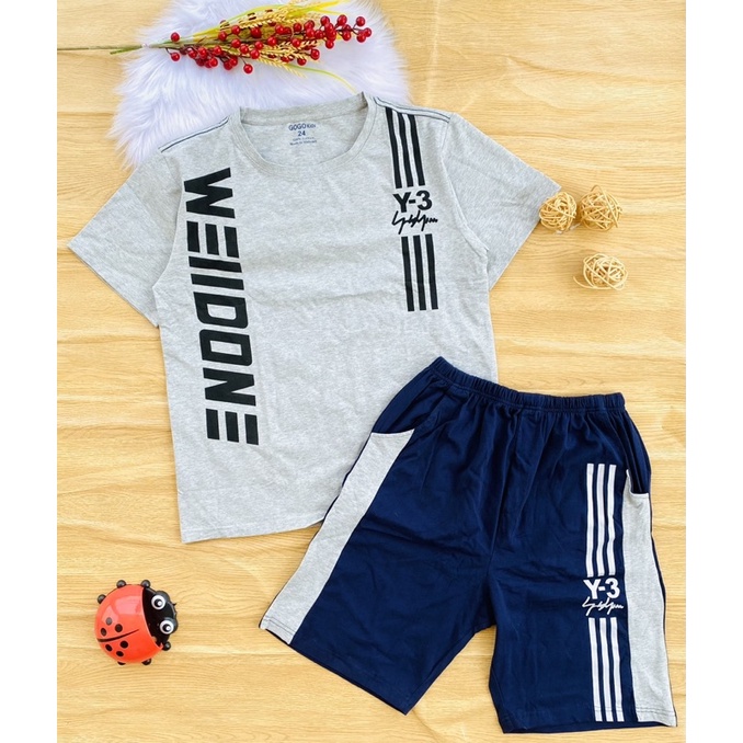 🚗 Bộ cotton hàng shop bé trai từ 55-75kg