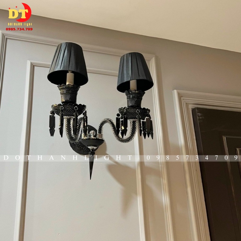 Đèn tường phale đen, phale trắng trang trí viện thẩm mỹ studio áo cưới sang trọng phong cách bắc âu cao cấp DHQ