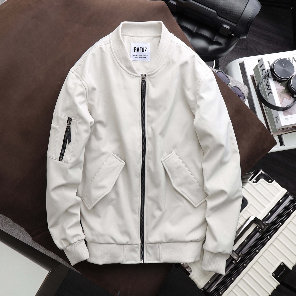 Áo khoác bomber nam RAFOZ basic 3M - 220228 vải dù dày dặn đứng form