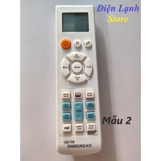 Remote máy lạnh Samsung các loại. (Tặng kèm cặp pin).