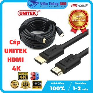 Cáp HDMI Unitek chính hãng, dây hdmi 4k dài 3m, 5m, 10m, 15m
