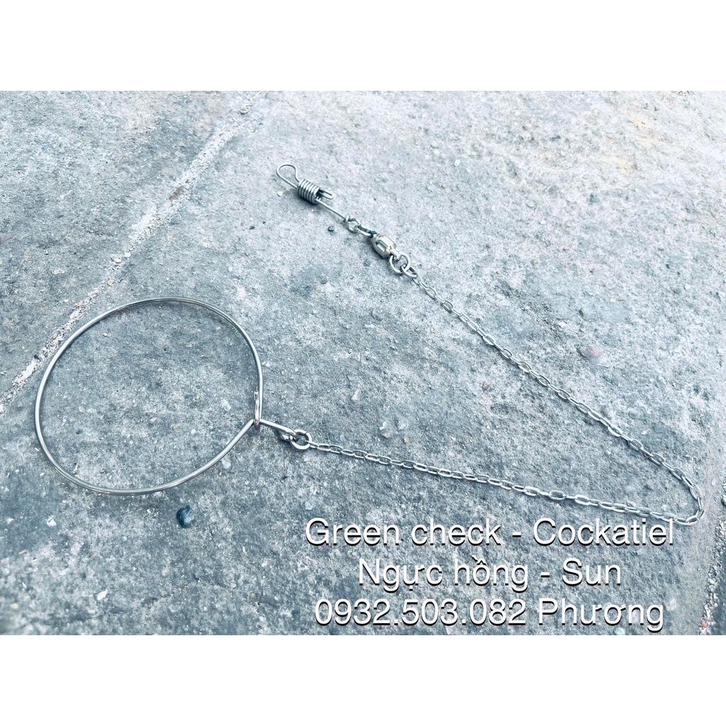 Xích chân cho vẹt ngực hồng sợi chuyên dụng