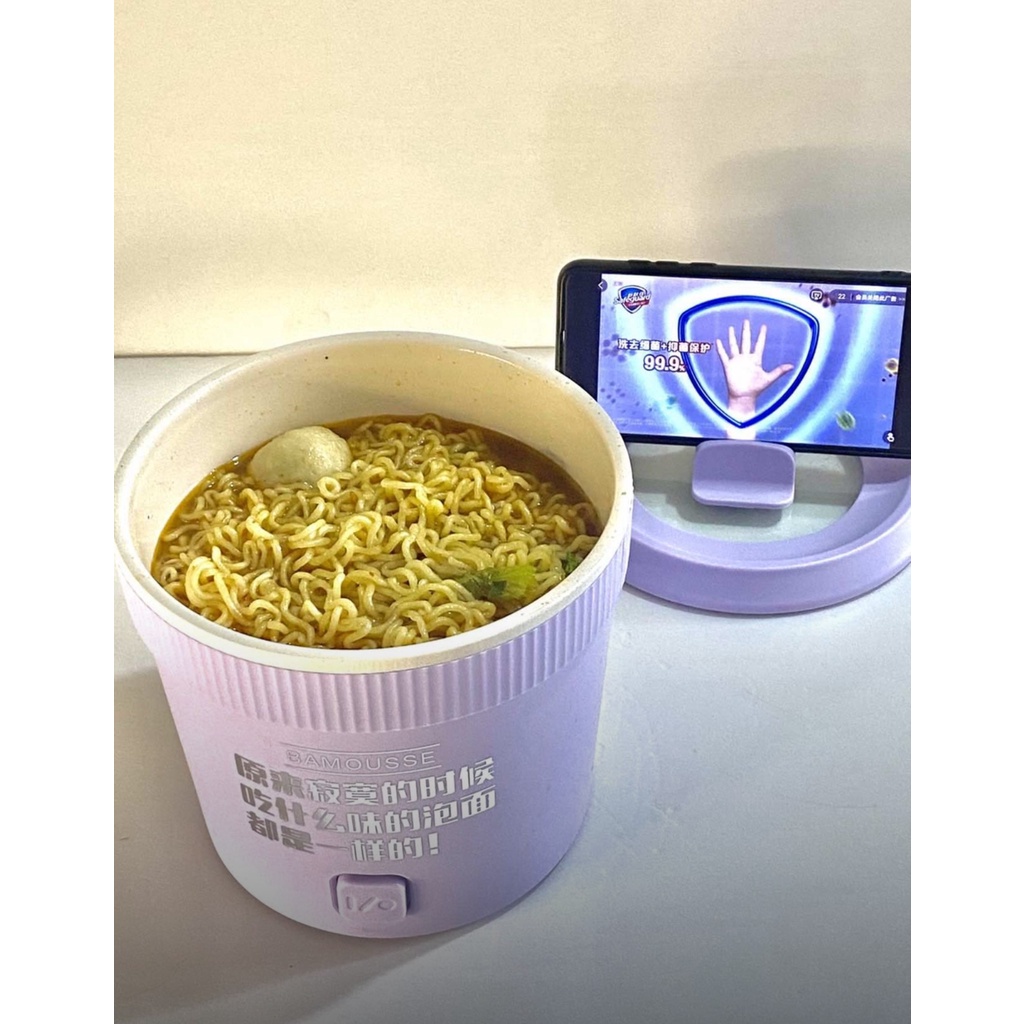 Nồi lẩu điện mini, nồi điện nấu mì, cốc lẩu đa năng có chống dính có thể chiên xào mẫu mới vô cùng tiện lợi