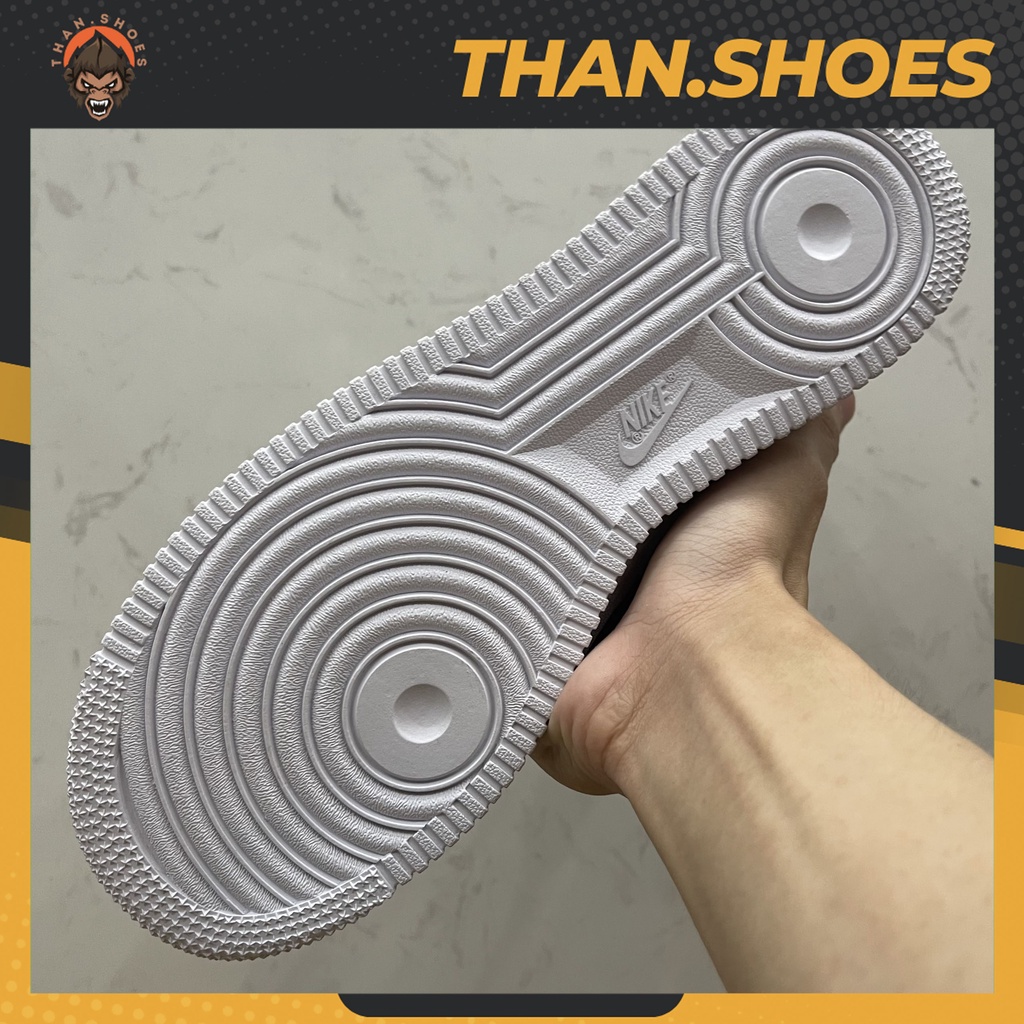 Giày Air Force 1 Custom Flower, AF1 Trắng Móc Hoa - Than.Shoes