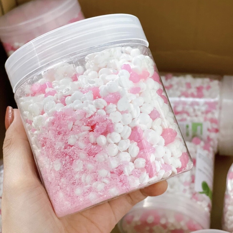 Sáp vụn wax lông nóng loại 1 hard wax bean tặng kèm cột tóc và que gỗ