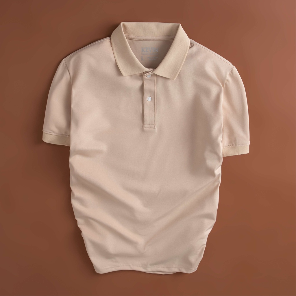 Áo thun nam POLO trơn vải cá sấu cotton cao cấp KEVIN ngắn tay
