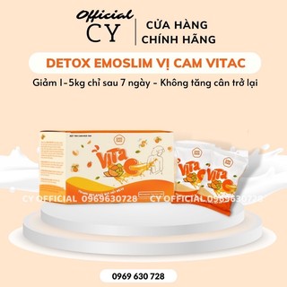 TRÀ GIẢM CÂN DETOX VỊ CAM vitamin C 100% CHÍNH HÃNG