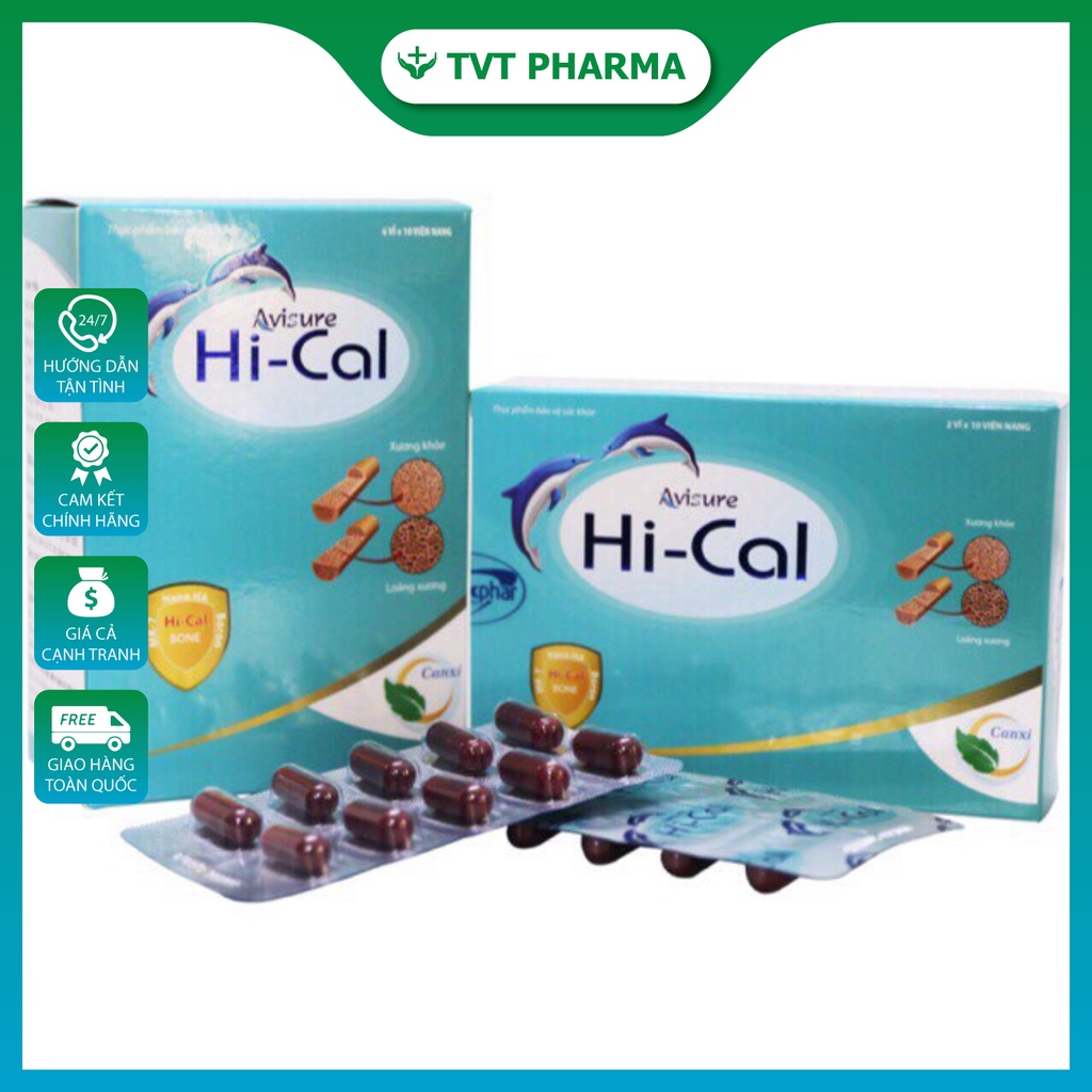 HI-CAL Avisure Canxi Nano Hỗ TRợ Vitamin Và Khoáng Chất Cho Mẹ Bầu (Hộp 60 Viên)