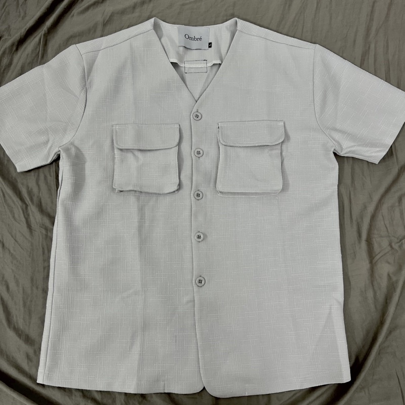 Áo Sơ Mi Local Brand Tay Ngắn Có Cổ Unisex Nam Nữ