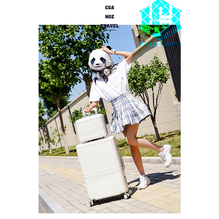 Vali da du lịch khung nhôm giá trị cao cho nam  phong cách mới 2023 có va li con