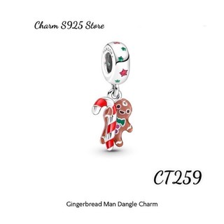 Charm pan ale treo chiếc bánh gừng tinh nghịch bạc s925 cao cấp