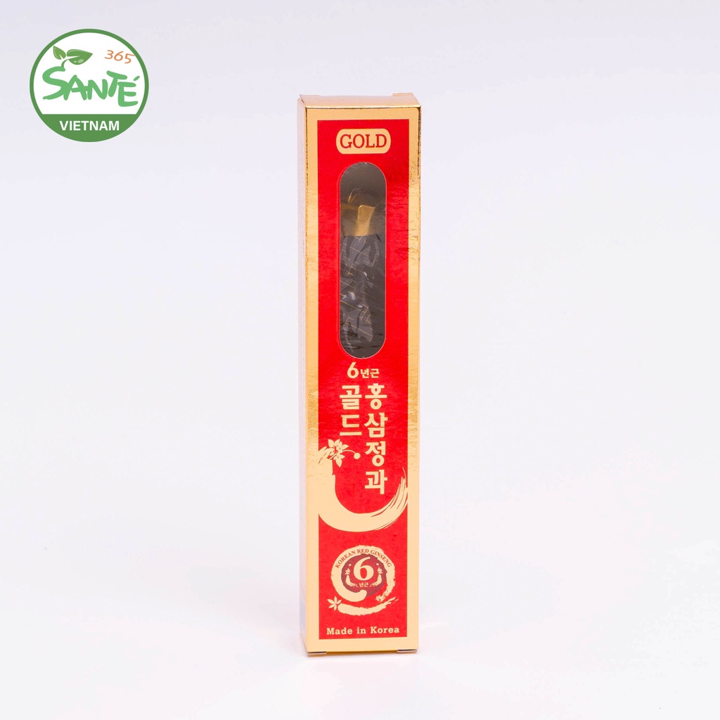 Hồng Sâm 6 Năm Tuổi Tẩm Mật Ong Gold 50g (Honey 6 Years Old Korean Red Ginseng Gold) - Sante365 - Thực Phẩm Bảo Vệ Sức