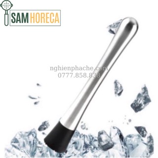 Chày bar dầm pha chế cocktail inox 21cm dầm hoa quả