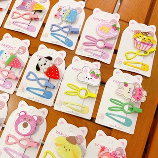 Set 3 kẹp tóc meka hoạt hình đáng yêu