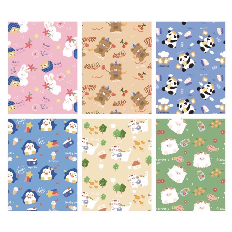 Giấy gói quà dễ thương bé trai bé gái kitty, pony, noel, sinh nhật