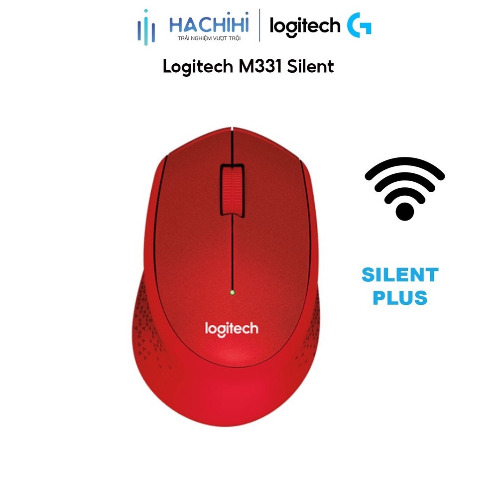 Chuột Wireless Logitech M331 Silent - Màu đỏ