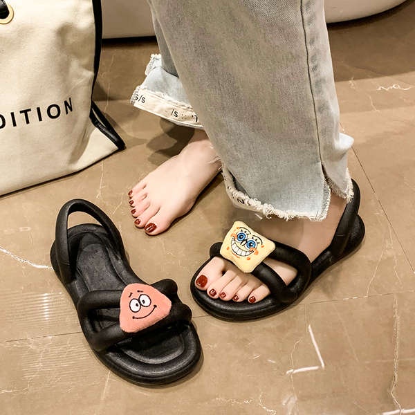 Dép sandal đế dày dôi dép mùa hè mới đáng yêu