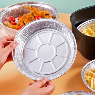 Khay Giấy Bạc Lót Nồi Chiên Không Dầu, Đĩa Nhôm nướng đồ ăn tiện dụng,sạch sẽ an toàn và tiện lợi
