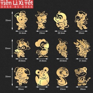 12 con giáp miếng dán màn hình điện thoại đẹp lung linh