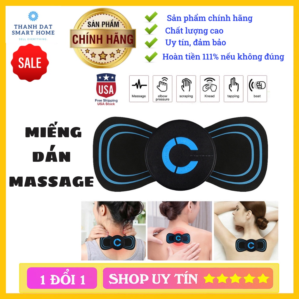 Miếng dán massage cổ vai gáy thay thế làm bằng GEL chất lượng cao, tấm massage xung điện phù hợp với mọi đầu máy
