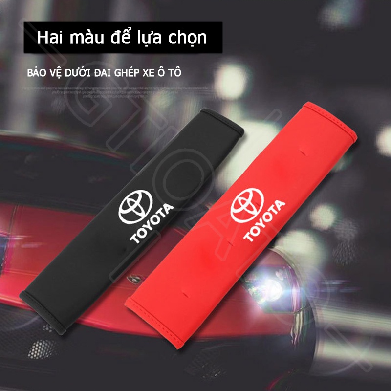 GTIOATO Da DâY Đai An ToàN Ô Tô CàI DâY An ToàN Ô Tô BọC DâY An ToàN Xe HơI Phụ Kiện Oto Trang Trí Oto Phụ KiệN BêN Trong Ô Tô Cho Toyota Raize Corolla Cross Vios Veloz Innova Camry Hilux Yaris Fortuner Wigo Altis RAV4 Avanza Hiace