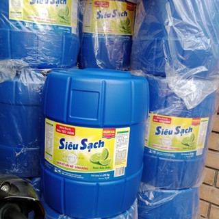  Giao Hỏa Tốc  Nước Rửa Chén Lix Siêu Sạch Hương Chanh 20Kg Tiết Kiệm - Sạch Vết Dầu Mỡ Sáng Bóng - Lixco Việt Nam 