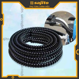 Ống xoắn ruột gà quấn gọn dây điện phi 8 dài 1m (loại xịn)