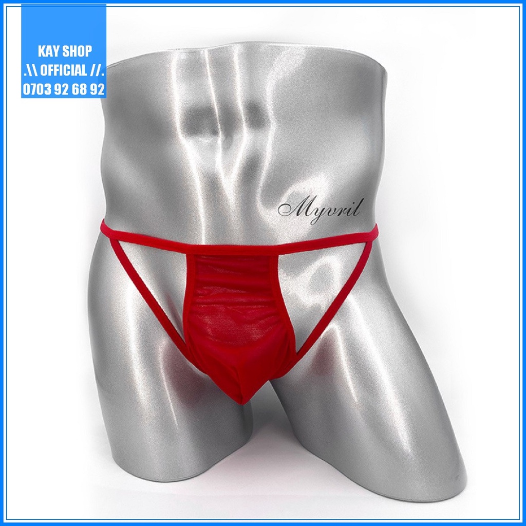 Quần lót lưới xuyên thấu dây sexy ren sau mông - Quần sịp nam gợi cảm cho nam khoe mông quyến rũ