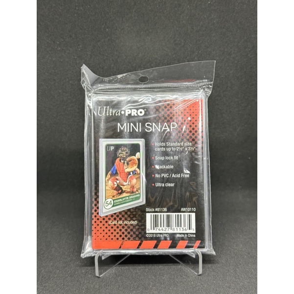 Hộp bảo vệ thẻ bài Ultra Pro MiniSnap; RecessedSnap chống UV