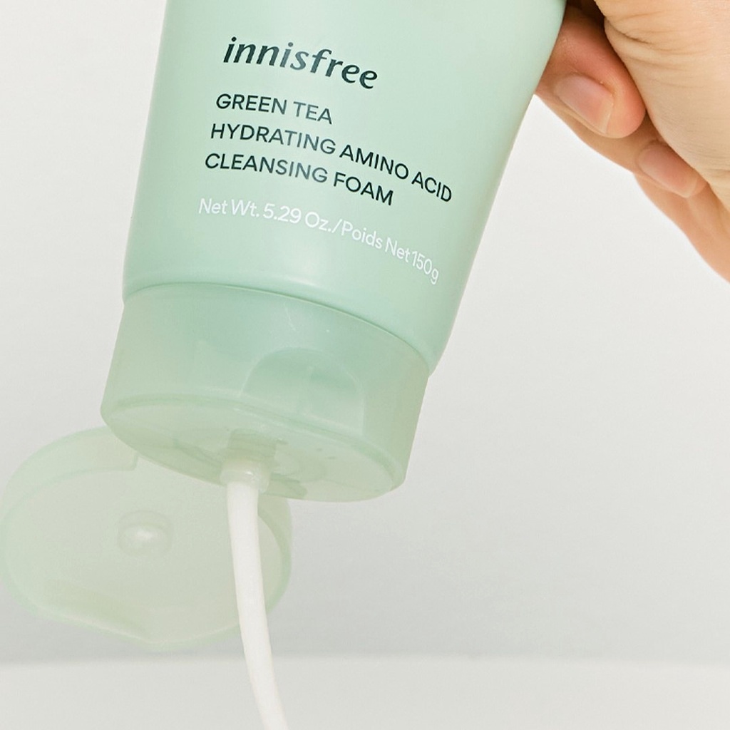 Sữa Rửa Mặt Trà Xanh Innisfree Green Tea Foam Cleanser 150ml Hàn Quốc Giúp Làm Sạch, Kiểm Soát Nhờn Hiệu Quả