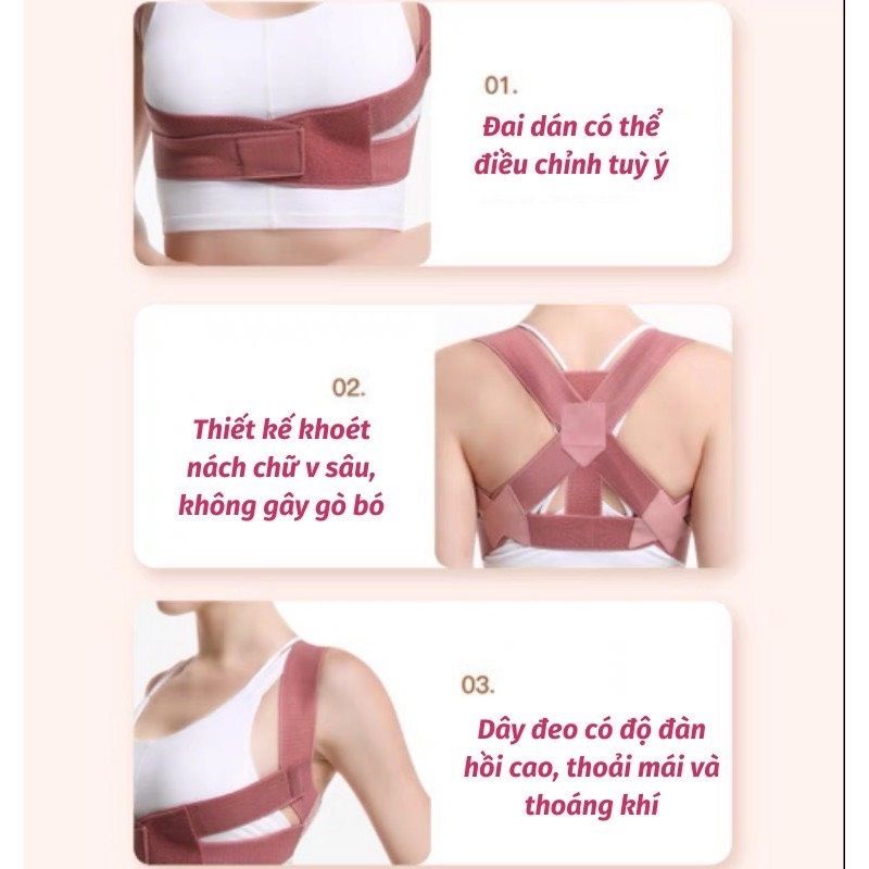 Đai chống gù lưng giữ thẳng cột sống thiết kế thông minh dành cho nam và nữ XIAOMIMI