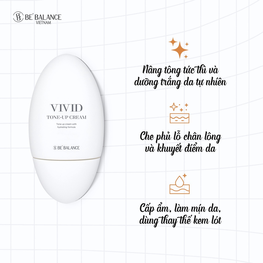 [Quà tặng Tone up] Kem Nâng Tone BEBALANCE VIVID TONE UP (50ML)