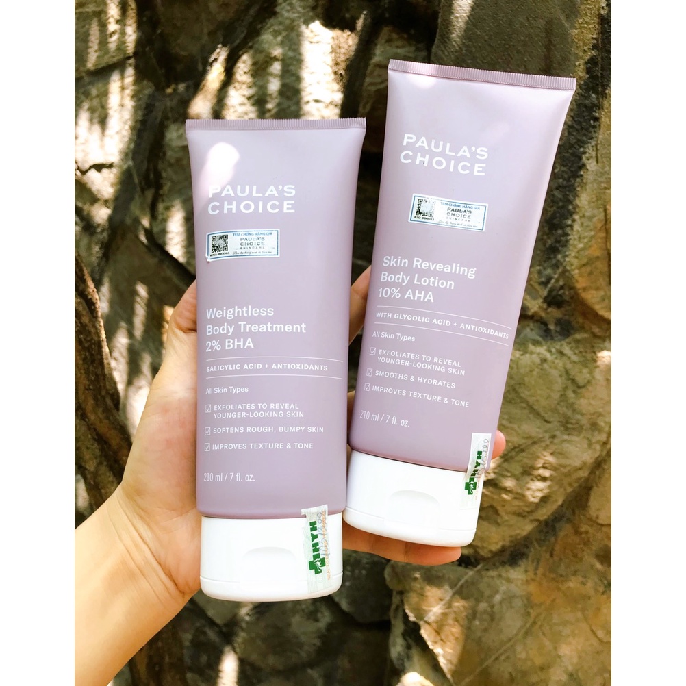 Kem Tẩy Tế Bào Da Chết, Giảm Mụn, Làm Sáng Mịn Da Body Paula's Choice BHA Body/ AHA Body