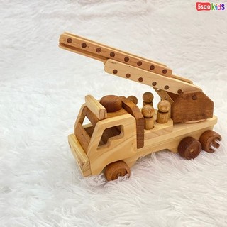 Đồ chơi xe cứu hỏa gỗ dành cho bé