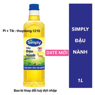 Date mới - dầu ăn simply đậu nành 1l