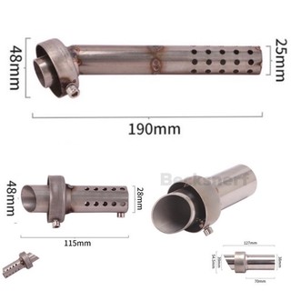 Tiêu ngoài giảm thanh pô độ miệng 48mm và 54mm