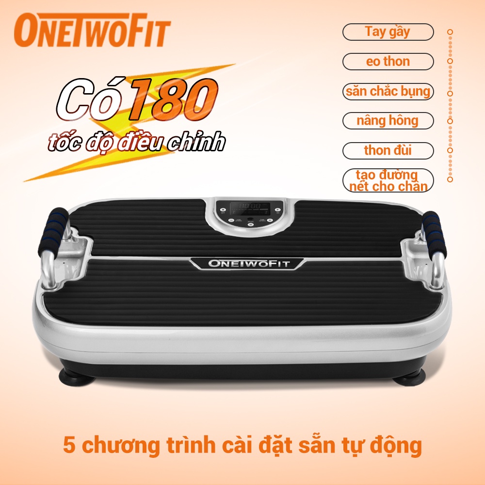 Máy Rung Thể Thao Onetwofit Đốt Cháy Mỡ Thừa Kết Nối Bluetooth OT295 OT0354