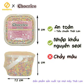 Cốm Màu Chocrice (Hình gạo) Trang Trí Bánh Bakery