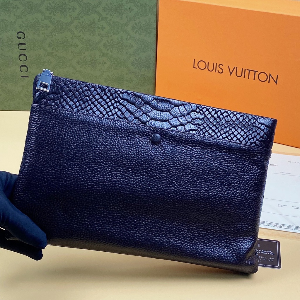 Ví cầm tay Clutch nam da thật nguyên tấm cao cấp kiểu dáng sang trọng 7366 ⚡FREESHIP⚡-  BH 2 năm