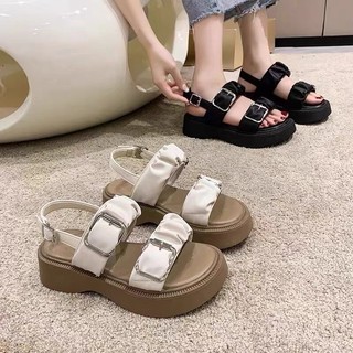 Sandal nhún 2 quai đế xuồng siêu mềm êm hót 2023